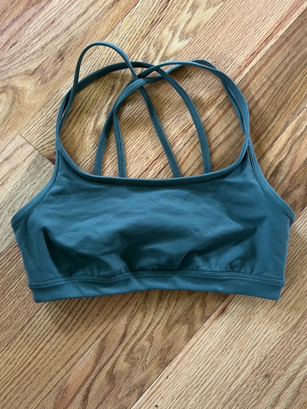 Athleta Green Strappy Sports Bra